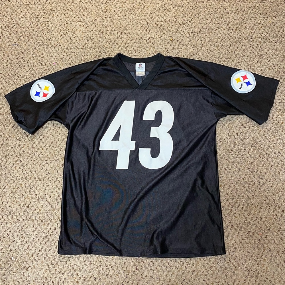 Pittsburgh Steelers Black #43 Polamalu Jersey Size large